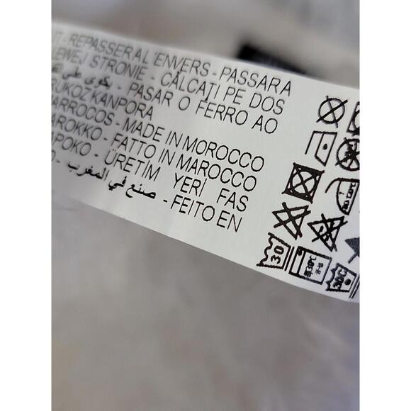 ZARA White TEXTURED TOP Crop Removable Straps Size M NEW #F - Picture 13 of 13